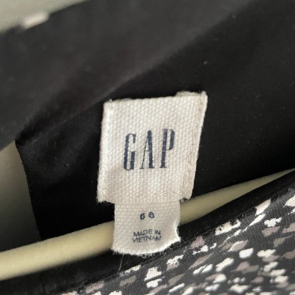 GAP Women's Black/White/Grey Sleeveless Flare Dress, Pockets, Size 6 - Picture 6 of 8